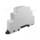 Enclosure: for DIN rail mounting Y: 88.2mm X: 18mm Z: 62mm grey