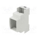 Enclosure: for DIN rail mounting Y: 89mm X: 36mm Z: 67mm ABS