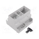 Enclosure: for DIN rail mounting Y: 90mm X: 106mm Z: 58mm PPO