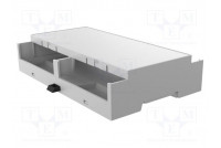 Enclosure: for DIN rail mounting Y: 90mm X: 142mm Z: 32mm grey