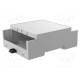 Enclosure: for DIN rail mounting Y: 90mm X: 71.1mm Z: 32mm grey