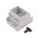 Enclosure: for DIN rail mounting Y: 90mm X: 71mm Z: 58mm PPO