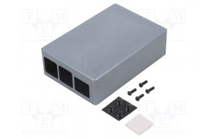 Enclosure: for computer aluminium natural X: 64mm Y: 95mm