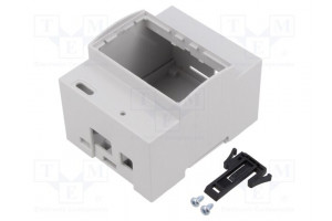 Enclosure: for computer grey for DIN rail mounting