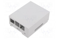 Enclosure: for computer grey for DIN rail mounting