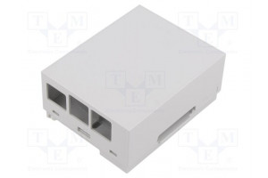 Enclosure: for computer grey for DIN rail mounting