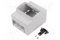 Enclosure: for computer grey for DIN rail mounting