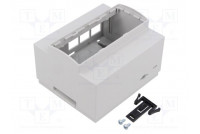 Enclosure: for computer grey for DIN rail mounting