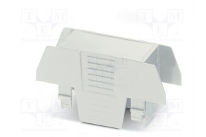 Cover for enclosures UL94HB Series: EH 22,5 FLAT ABS grey