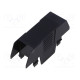 Cover for enclosures UL94HB Series: EH 22,5 ABS black 22.5mm