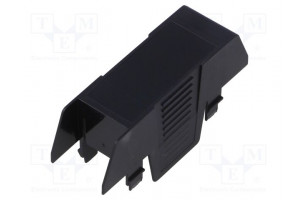 Cover for enclosures UL94HB Series: EH 22,5 ABS black 22.5mm