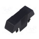 Cover for enclosures UL94HB Series: EH 22,5 ABS black 22.5mm