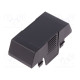 Cover for enclosures UL94HB Series: EH 35 ABS black 35mm