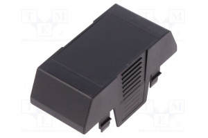 Cover for enclosures UL94HB Series: EH 35 ABS black 35mm