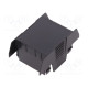 Cover for enclosures UL94HB Series: EH 45 FLAT ABS black 45mm