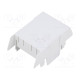 Cover for enclosures UL94HB Series: EH 45 ABS grey 45mm