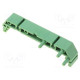 DIN rail mounting bracket 72x11mm Body: green