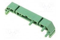 DIN rail mounting bracket 72x11mm Body: green