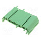 DIN rail mounting bracket 72x45mm Body: green