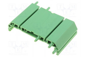 DIN rail mounting bracket 72x45mm Body: green