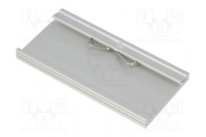 DIN rail mounting bracket aluminium 100mm Rail: TS35