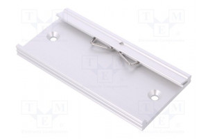 DIN rail mounting bracket aluminium 100mm Rail: TS35