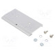 DIN rail mounting bracket aluminium 100mm Rail: TS35