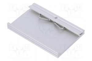 DIN rail mounting bracket aluminium 75mm Rail: TS35