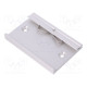 DIN rail mounting bracket aluminium 75mm Rail: TS35