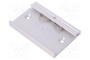 DIN rail mounting bracket aluminium 75mm Rail: TS35