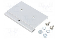 DIN rail mounting bracket aluminium 75mm Rail: TS35