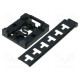 DIN rail mounting bracket black