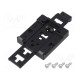 DIN rail mounting bracket black Kit: mounting screws