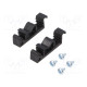 DIN rail mounting bracket black polyamide Rail: TS35