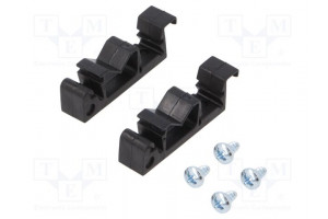 DIN rail mounting bracket black polyamide Rail: TS35