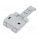 DIN rail mounting bracket for enclosures