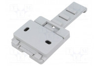 DIN rail mounting bracket for enclosures