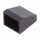 Stopper for enclosures UL94HB ABS black 17.5mm