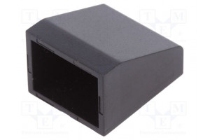 Stopper for enclosures UL94HB ABS black 17.5mm