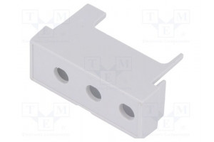 Terminals cover grey Holes no: 3 10.16mm