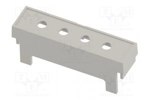 Terminals cover grey Holes no: 4 10.16mm