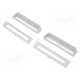 Terminals cover light grey UL94V-0 ABS 4pcs.