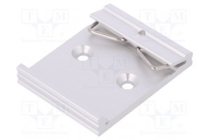 DIN rail mounting bracket aluminium 40mm Rail: TS35