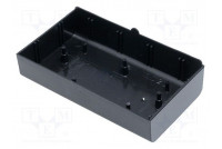 Enclosure: enclosure base X: 70mm Y: 123mm Z: 25.5mm ABS black