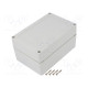 Enclosure: multipurpose X: 100mm Y: 150mm Z: 75mm ZP light grey