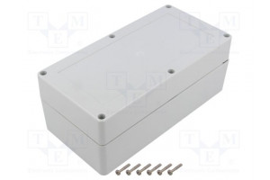 Enclosure: multipurpose X: 100mm Y: 200mm Z: 75mm ZP light grey