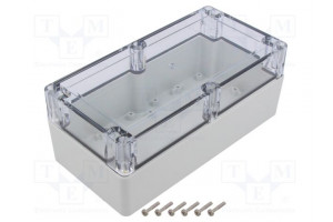 Enclosure: multipurpose X: 100mm Y: 200mm Z: 75mm ZP light grey