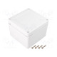 Enclosure: multipurpose X: 105mm Y: 105mm Z: 60mm ZP ASA white