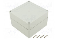 Enclosure: multipurpose X: 120mm Y: 120mm Z: 75mm ZP light grey