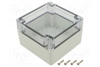 Enclosure: multipurpose X: 120mm Y: 120mm Z: 75mm ZP light grey